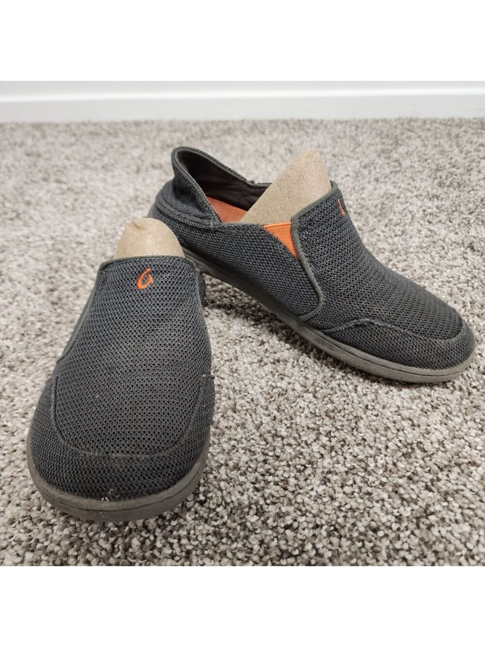 Olukai Nohea Mesh Boys gray slip on all weather sneaker 2 boys